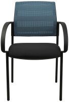 Topstar Besucherstühle AIRWORK MEETING 10 BB200BMT0CX6 petrol, schwarz Stoff, 2 St.