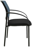 Topstar Besucherstühle AIRWORK MEETING 10 BB200BMT0CX6 petrol, schwarz Stoff, 2 St.