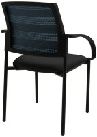 Topstar Besucherstühle AIRWORK MEETING 10 BB200BMT0CX6 petrol, schwarz Stoff, 2 St.