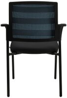 Topstar Besucherstühle AIRWORK MEETING 10 BB200BMT0CX6 petrol, schwarz Stoff, 2 St.