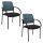 Topstar Besucherstühle AIRWORK MEETING 10 BB200BMT0CX6 petrol, schwarz Stoff, 2 St.