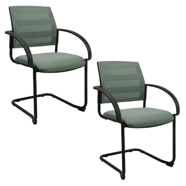 Topstar Besucherstühle AIRWORK MEETING 20.1 BB400BMT5CX5 mint Stoff, 2 St.
