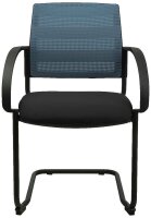 Topstar Besucherstühle AIRWORK MEETING 20 BB400BMT0CX6 petrol, schwarz Stoff, 2 St.