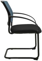 Topstar Besucherstühle AIRWORK MEETING 20 BB400BMT0CX6 petrol, schwarz Stoff, 2 St.