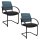 Topstar Besucherstühle AIRWORK MEETING 20 BB400BMT0CX6 petrol, schwarz Stoff, 2 St.