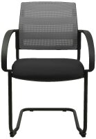 Topstar Besucherstühle AIRWORK MEETING 20 BB400BMT0CX3 grau, schwarz Stoff, 2 St.