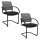 Topstar Besucherstühle AIRWORK MEETING 20 BB400BMT0CX3 grau, schwarz Stoff, 2 St.