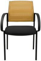 Topstar Besucherstühle AIRWORK MEETING 10 BB200BMT0CX9 ocker, schwarz Stoff, 2 St.