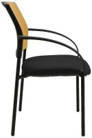 Topstar Besucherstühle AIRWORK MEETING 10 BB200BMT0CX9 ocker, schwarz Stoff, 2 St.