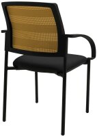 Topstar Besucherstühle AIRWORK MEETING 10 BB200BMT0CX9 ocker, schwarz Stoff, 2 St.