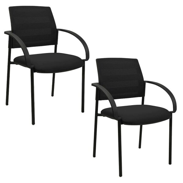 Topstar Besucherstühle AIRWORK MEETING 10 BB200BMT0CX0 schwarz Stoff, 2 St.