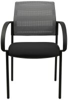 Topstar Besucherstühle AIRWORK MEETING 10 BB200BMT0CX3 grau, schwarz Stoff, 2 St.