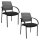 Topstar Besucherstühle AIRWORK MEETING 10 BB200BMT0CX3 grau, schwarz Stoff, 2 St.