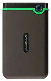 Transcend StoreJet 25M3 2 TB externe HDD-Festplatte grau, schwarz
