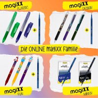 ONLINE® magiXX Fun Gelschreiber Charm 0,7 mm, Schreibfarbe: blau, 6 St.