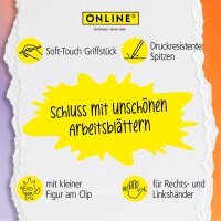 ONLINE® magiXX Fun Gelschreiber Charm 0,7 mm, Schreibfarbe: blau, 6 St.