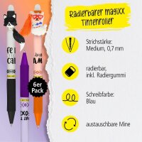 ONLINE® magiXX Fun Gelschreiber Charm 0,7 mm, Schreibfarbe: blau, 6 St.