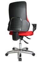 Topstar Bürostuhl Top Point Deluxe, TO29X G21 Stoff rot, Gestell chrom