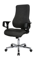 Topstar Bürostuhl Top Point Deluxe, TO29X G22 Stoff anthrazit, Gestell chrom