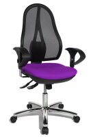 Topstar Bürostuhl Open Point SY Deluxe, OP290U G03 Stoff lila, Gestell chrom
