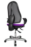 Topstar Bürostuhl Open Point SY Deluxe, OP290U G03 Stoff lila, Gestell chrom
