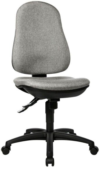Topstar Bürostuhl Support SY, 8550 G23 Stoff grau, Gestell schwarz