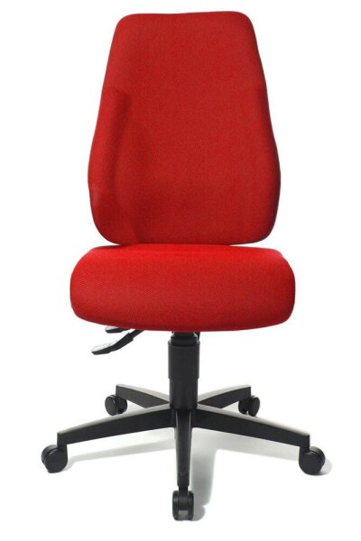 Topstar Bürostuhl Lady Sitness®, LT0B0 BC1 Stoff rot, Gestell schwarz