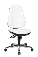 Topstar Bürostuhl Support® SY, 8559 D16 Kunstleder weiß, Gestell chrom