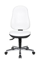 Topstar Bürostuhl Support® SY, 8559 D16 Kunstleder weiß, Gestell chrom