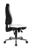 Topstar Bürostuhl Support® SY, 8559 D16 Kunstleder weiß, Gestell chrom