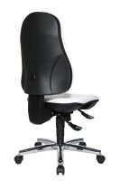 Topstar Bürostuhl Support® SY, 8559 D16 Kunstleder weiß, Gestell chrom