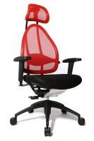 Topstar Bürostuhl Open Art® 2010, OPA0T B910 Stoff rot, Gestell schwarz