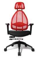Topstar Bürostuhl Open Art® 2010, OPA0T B910 Stoff rot, Gestell schwarz