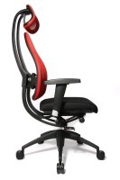 Topstar Bürostuhl Open Art® 2010, OPA0T B910 Stoff rot, Gestell schwarz