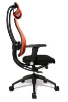 Topstar Bürostuhl Open Art® 2010, OPA0T B940 Stoff orange, Gestell schwarz