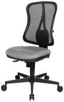 Topstar Bürostuhl Head Point SY, HE200 G23/B90 Stoff grau, Gestell schwarz
