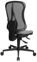 Topstar Bürostuhl Head Point SY, HE200 G23/B90 Stoff grau, Gestell schwarz
