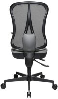 Topstar Bürostuhl Head Point SY, HE200 G23/B90 Stoff grau, Gestell schwarz