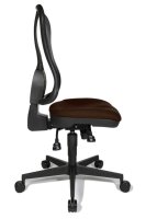 Topstar Bürostuhl Head Point SY, HE200 G08/B90 Stoff braun, Gestell schwarz