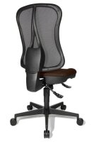 Topstar Bürostuhl Head Point SY, HE200 G08/B90 Stoff braun, Gestell schwarz