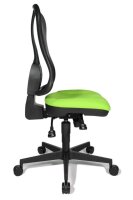 Topstar Bürostuhl Head Point SY, HE200 G05/B90 Stoff grün, Gestell schwarz