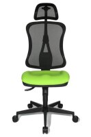 Topstar Bürostuhl Head Point SY, HE200 G05/B90 Stoff grün, Gestell schwarz