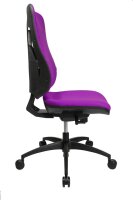 Topstar Bürostuhl Soft Pro 100, NN400 T33 Stoff lila, Gestell schwarz