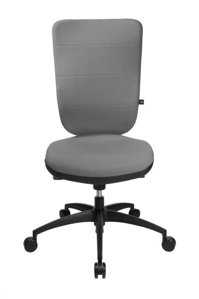 Topstar Bürostuhl Soft Pro 100, NN400 T23 Stoff grau, Gestell schwarz