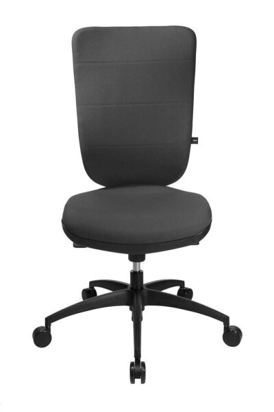 Topstar Bürostuhl Soft Pro 100, NN400 T22 Stoff anthrazit, Gestell schwarz