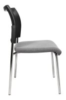Topstar Besucherstühle Visit 10 Net NV290 G230 grau, schwarz Stoff, 2 St.