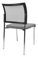 Topstar Besucherstühle Visit 10 Net NV290 G230 grau, schwarz Stoff, 2 St.