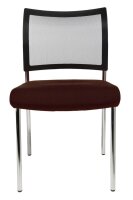 Topstar Besucherstühle Visit 10 Net NV290 G080 braun, schwarz Stoff, 2 St.