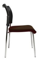 Topstar Besucherstühle Visit 10 Net NV290 G080 braun, schwarz Stoff, 2 St.