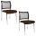 Topstar Besucherstühle Visit 10 Net NV290 G080 braun, schwarz Stoff, 2 St.